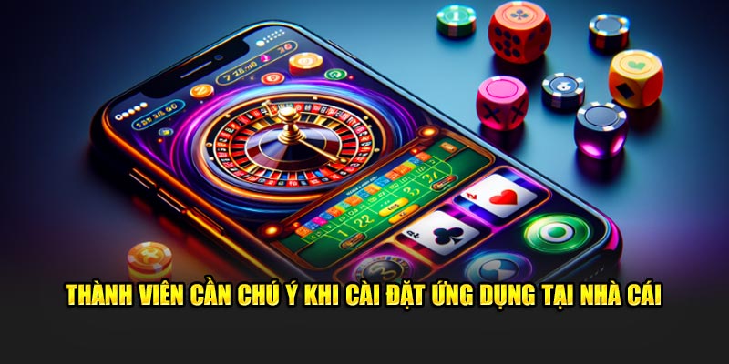 Thành viên cần chú ý khi cài đặt ứng dụng tại nhà cái